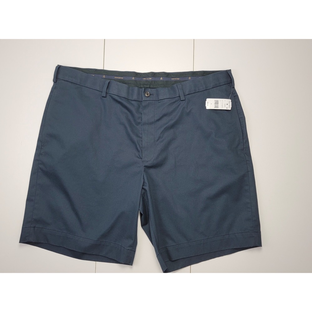 Brooks Brothers Shorts Mens 42 Navy Advantage Chino Stretch Wrinkle Resist New